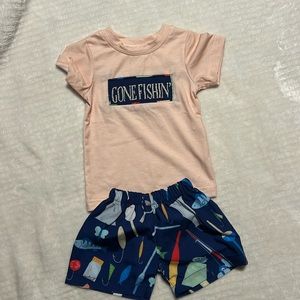 All about those smocks size 6 months, GUC- no stains